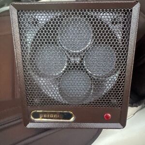 Pelonis honeycomb Brown Portable heater fan with vintage works! 1980s